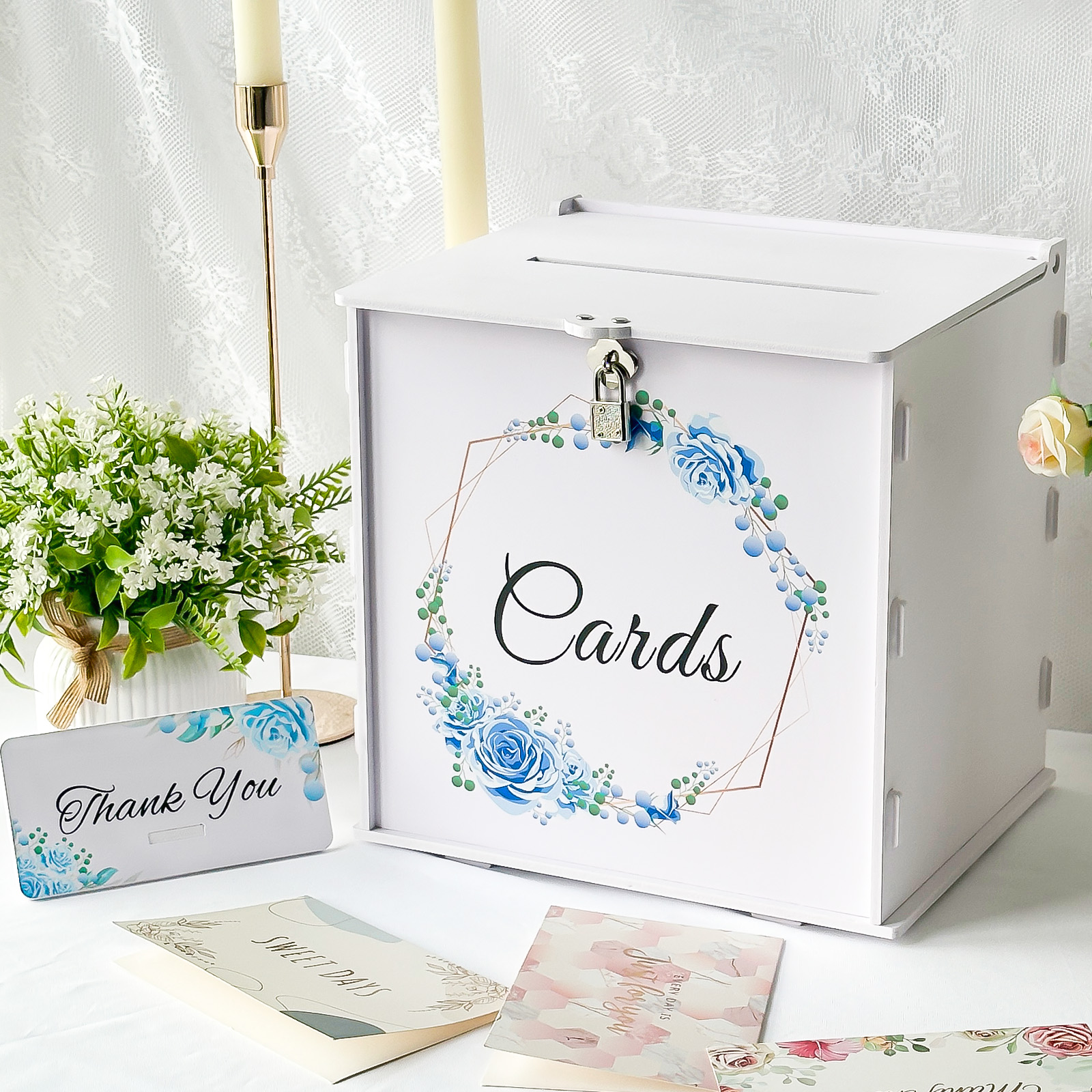 White Wedding Card Box for Rec - Wedding Sutra avis et prix