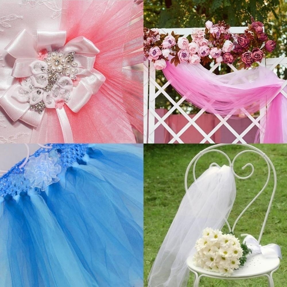 Multi-clolor Tulle Mesh Ribbon - Wedding Backdrop Curtain avis et prix