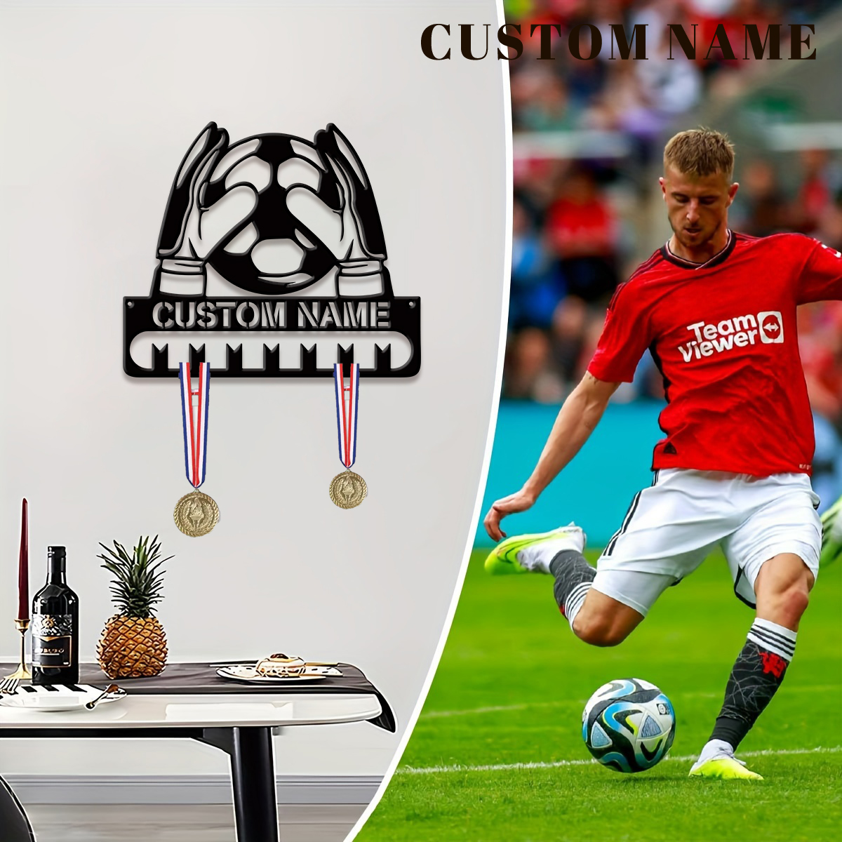 Custom Football Player Metal M - Wedding Party Supply avis et prix