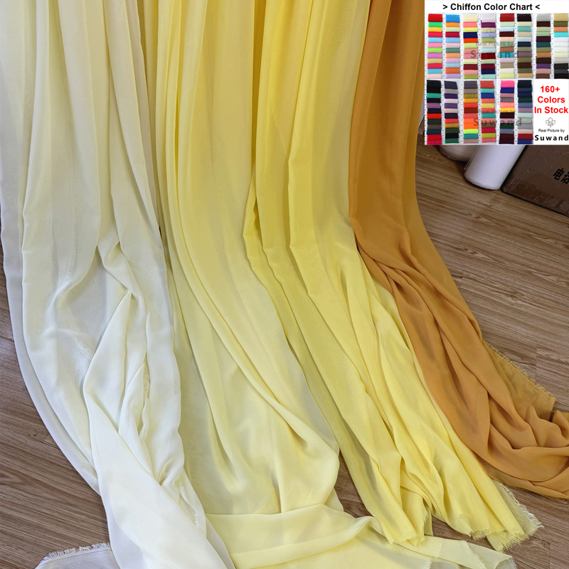 Yellow Orange Chiffon Fabric B - Wedding Backdrop Curtain avis et prix