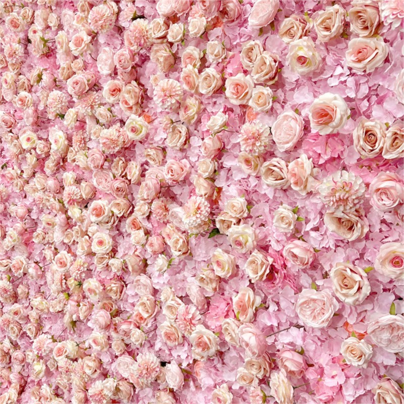 Uflower Pink Rose Hydrangea Cl - Wedding Backdrop Curtain avis et prix