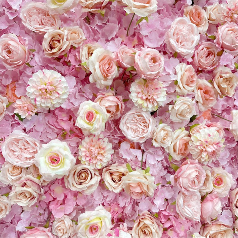 Uflower Pink Rose Hydrangea Cl - Wedding Backdrop Curtain avis et prix