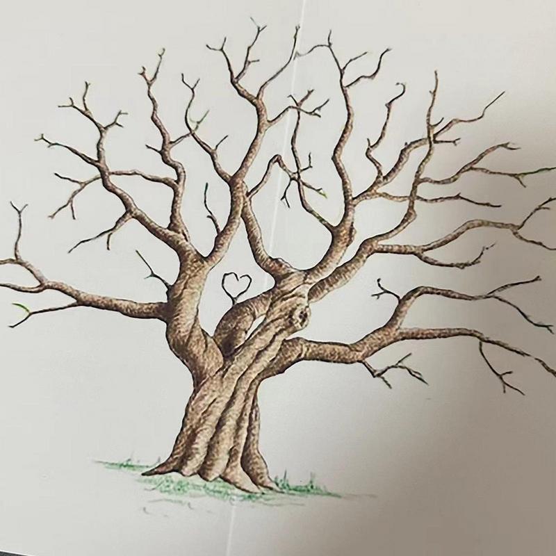 Wedding Fingerprint Tree Paint - Personalized Guest Book avis et prix