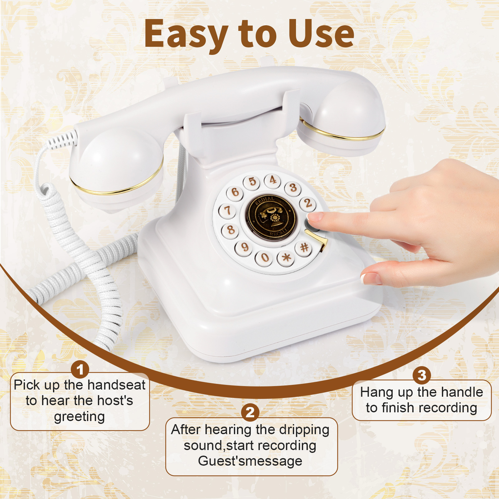 Audio message book phone weddi - Personalized Guest Book avis et prix