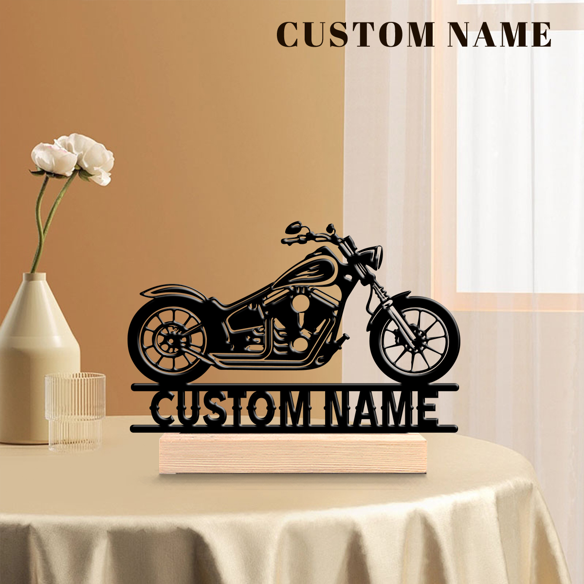 1Pc Csutom Name Road Motorbike - Wedding Party Supply avis et prix