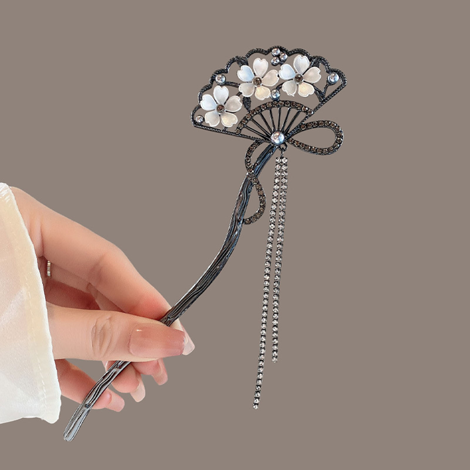 Vintage Flower Fan Shaped Hair - Wedding Decoration Supply avis et prix